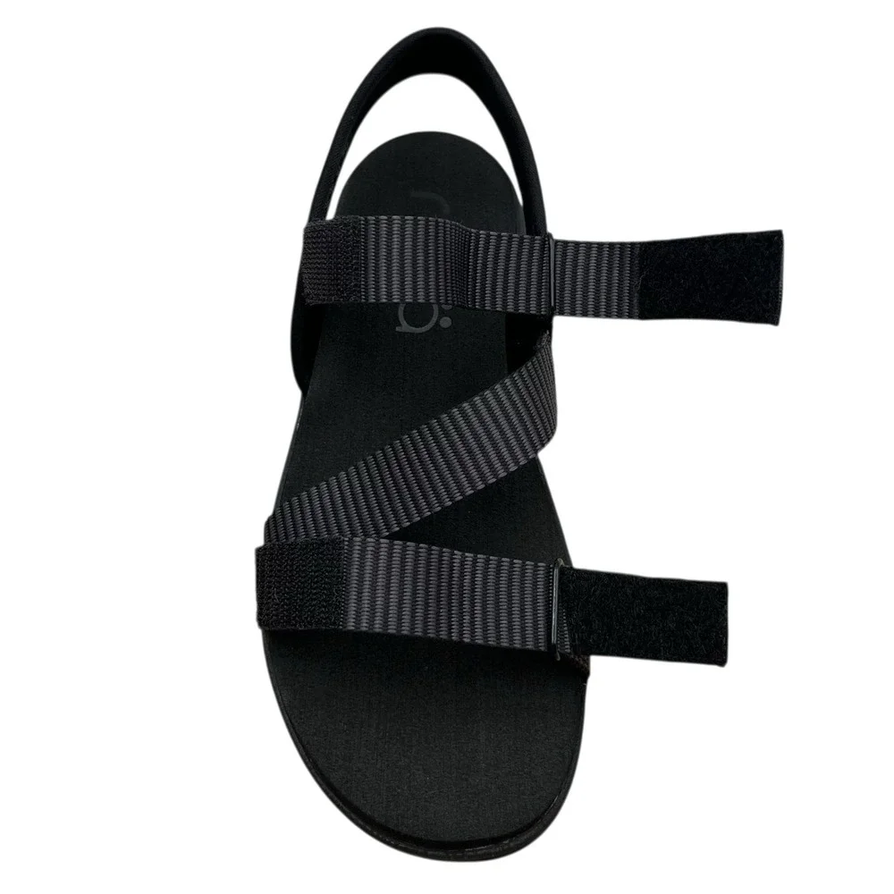 Ryka Womens Manifest Sport Adjustable Sandals Size 8.5 Black Lightweight Comfort